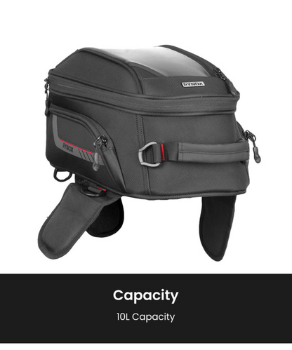 Rynox Optimus V3 Magnetic Tank Bag - 10L - Black