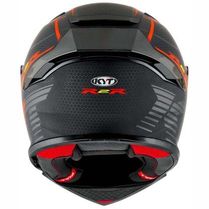 KYT R2R Pro Concept Helmet - Matt Black Red