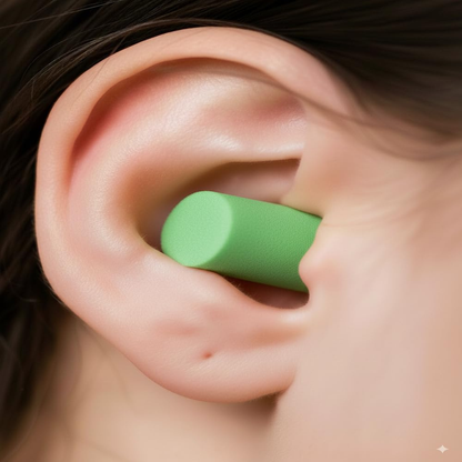 Noise Reduction Earplugs - Green