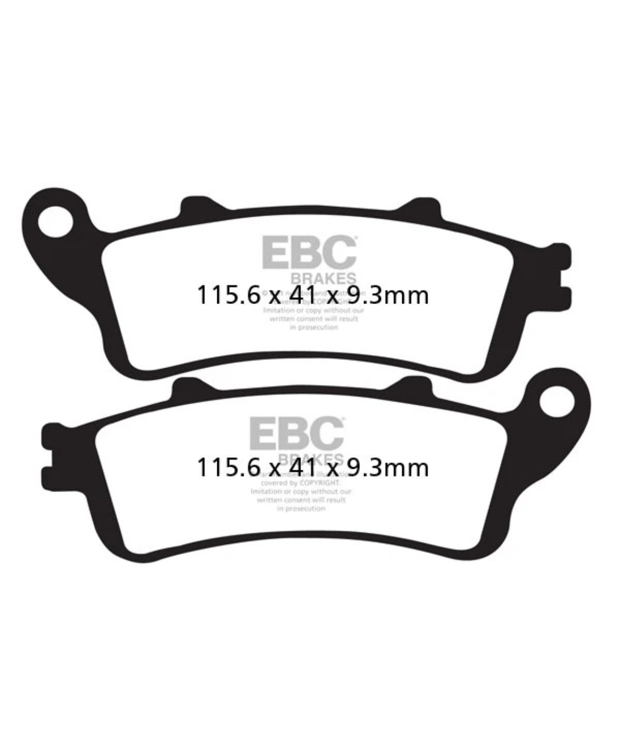 EBC Kawasaki Vulcan S (2015 Onwards) Fully Sintered Brake Pads