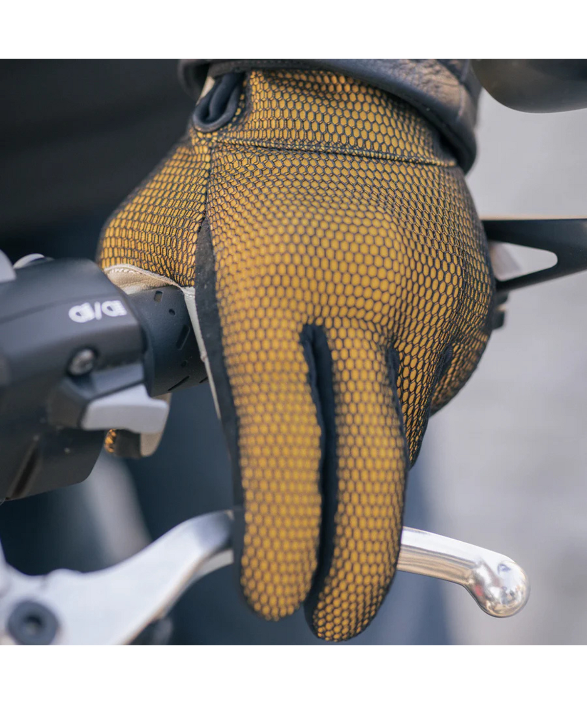 Tucano Urbano Eden Mesh Riding Gloves - Black Yellow - Tucano Urbano