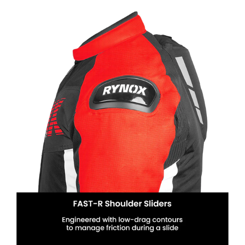 Rynox Delta GT Motorcycle Riding Jacket - Black Red