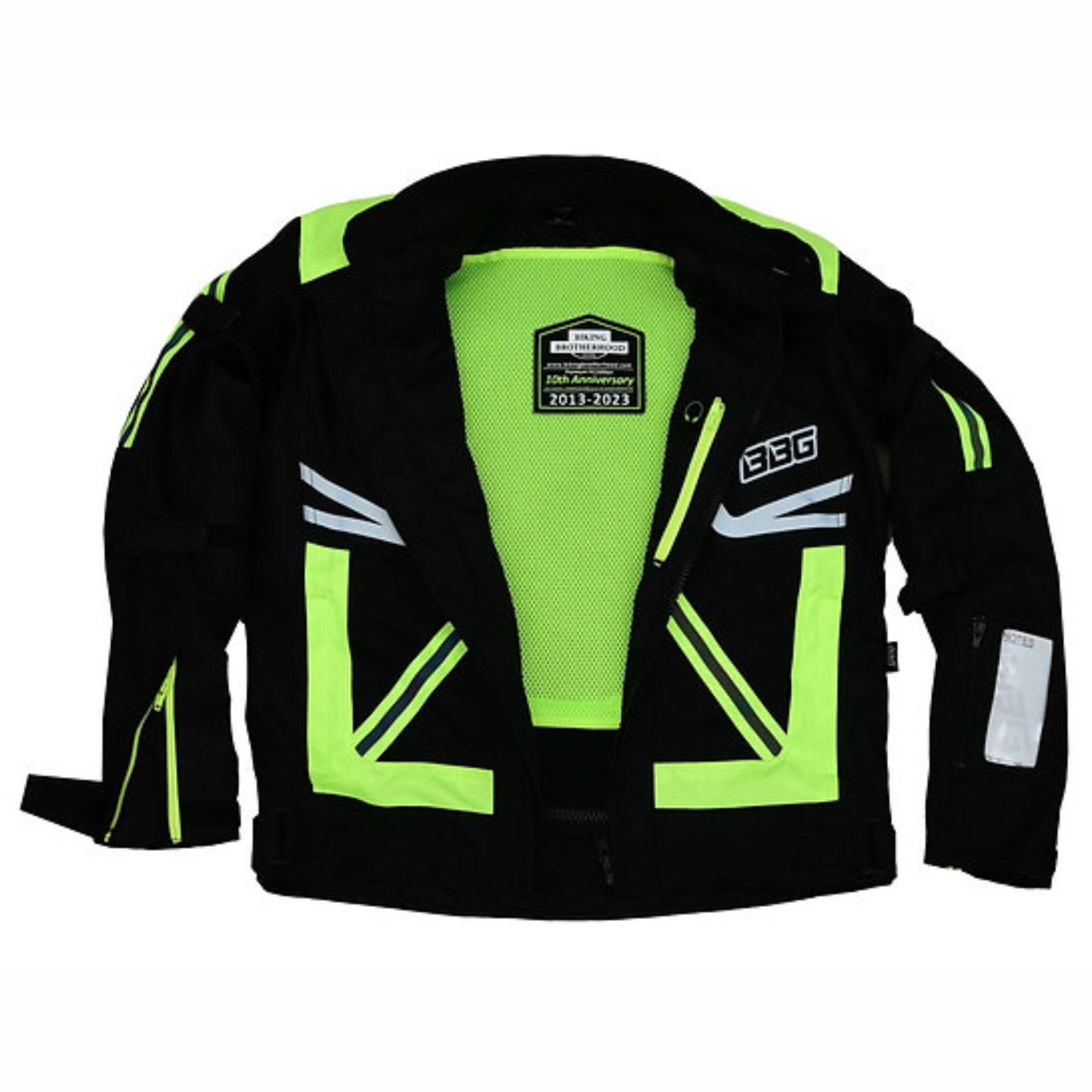 BBG Indy Riding Jacket with Thermal Liner - Neon