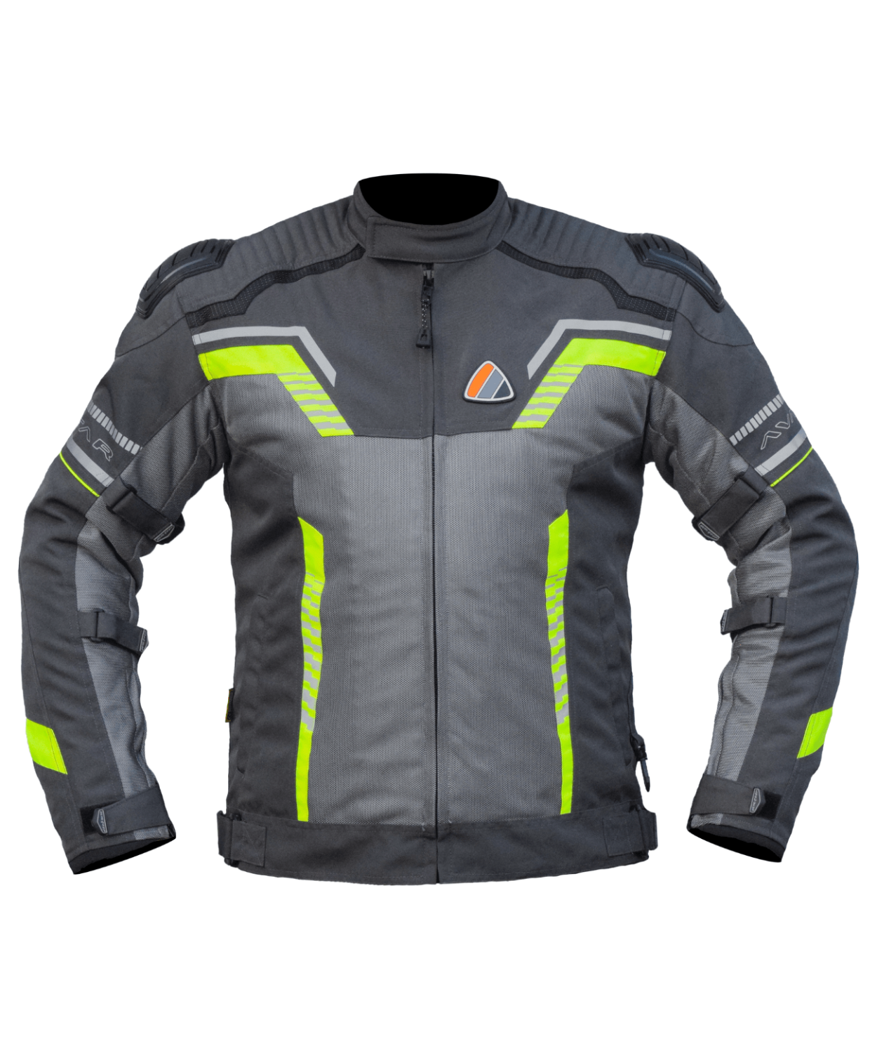 Bison ProGear Avatar V.2 Riding Jacket - Grey Hi-Viz Green