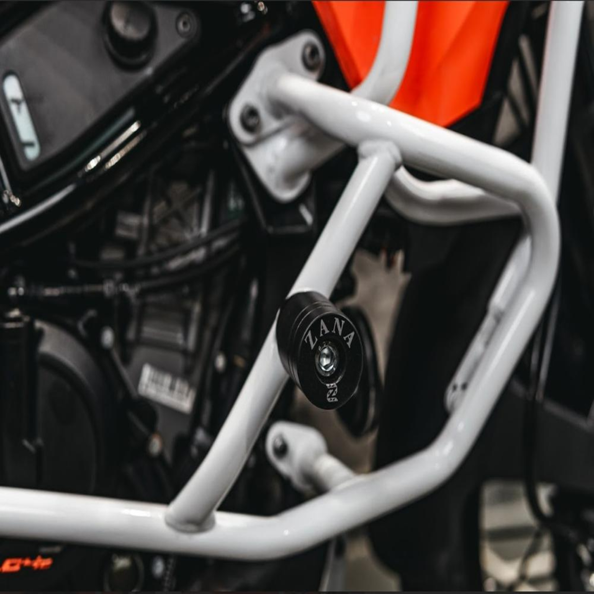 Zana KTM ADV 390 (2025) Lower Engine Guard with Slider - White - ZI-8554 - Zana