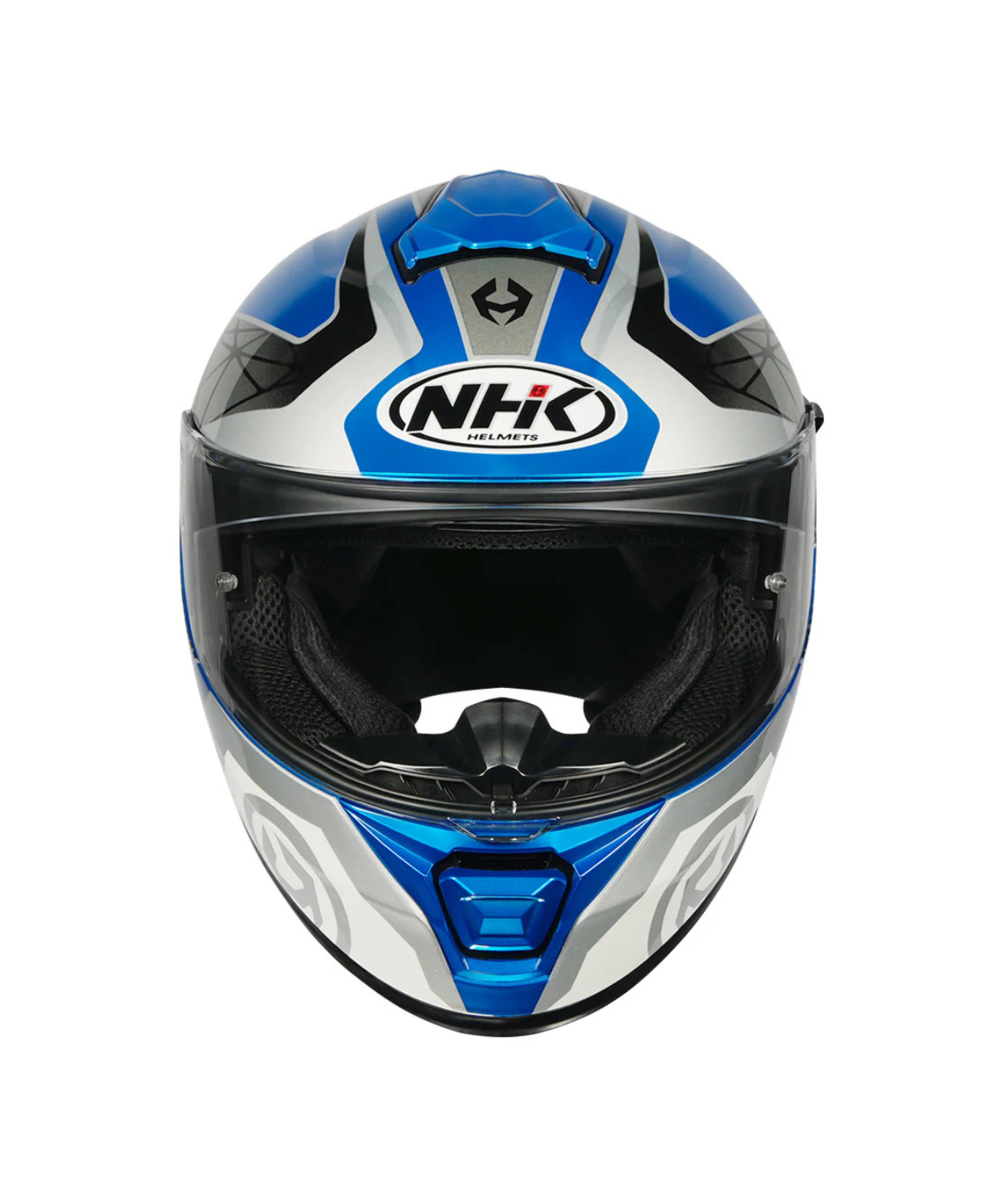 NHK K5R Commutrack Helmet - Black White Blue
