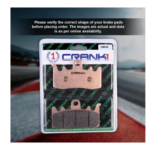 Crank1 Fully Sintered H2 Series Brake Pads for Ducati Monster 937