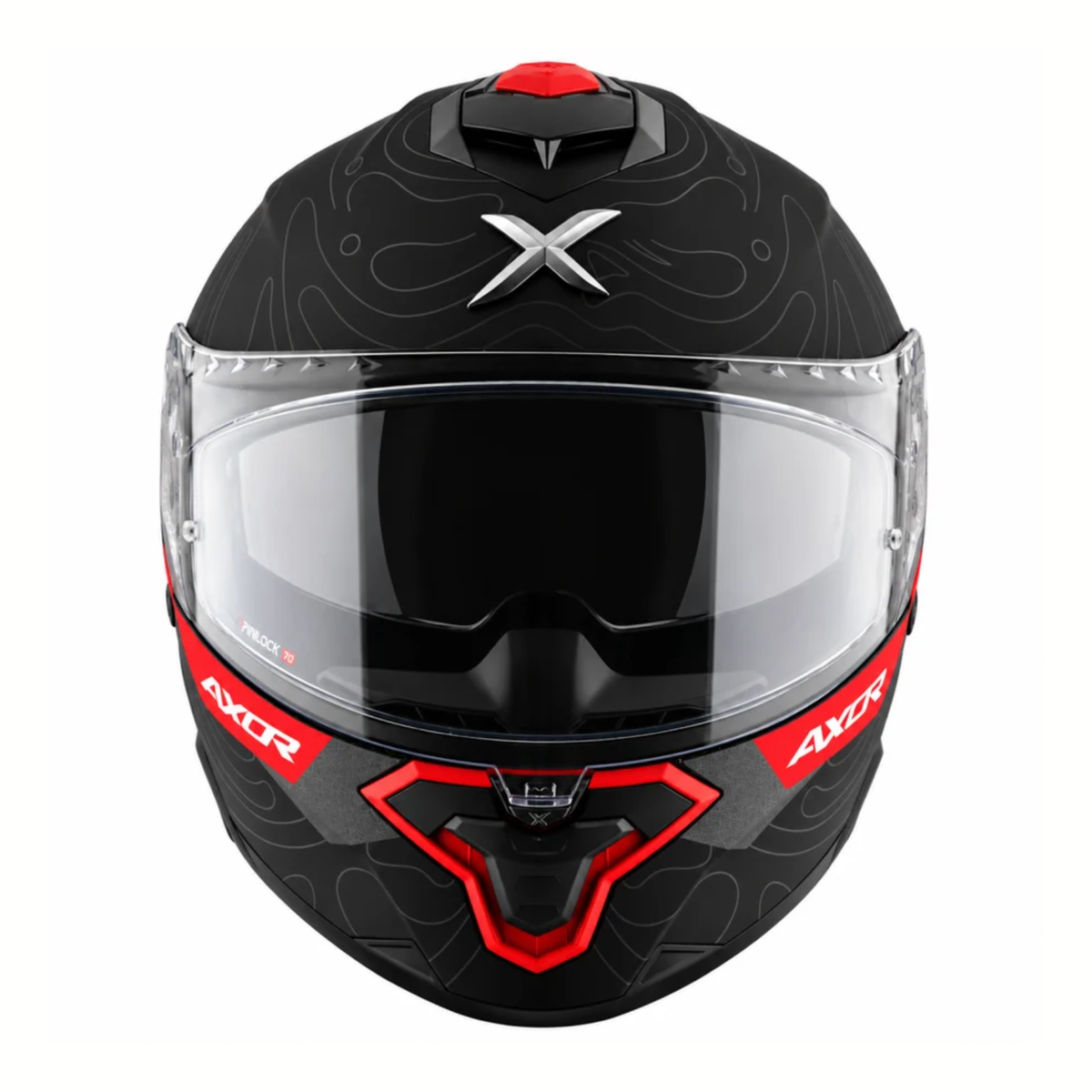 Axor Brutale Airwaves Dual Spoiler Helmet - Matt Black Red