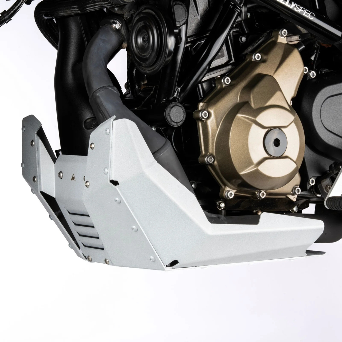 Auto Engina TVS Apache RTX 300 Bash Plate - Miraj Silver - Auto Engina