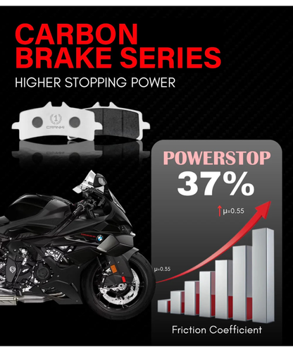 Crank1 Carbon Brake Pads for Benelli TNT 300 (2015 Onwards)