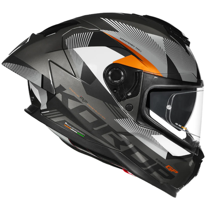 Korda Sonic GP Brave Helmet - Gloss Grey Gold
