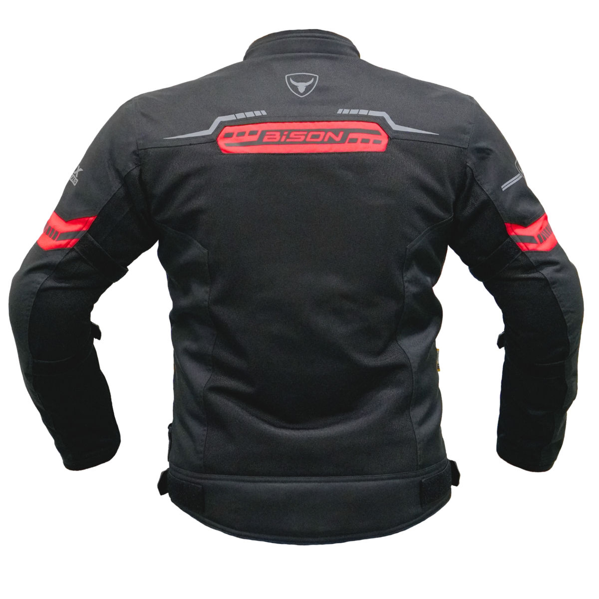Bison ProGear Clavis Riding Jacket - Black Red