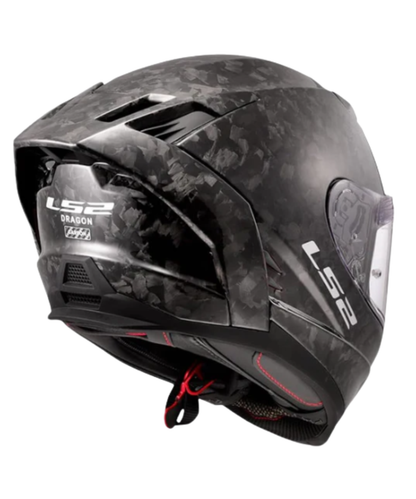 LS2 FF807 Dragon Forged Carbon Fiber Helmet (EE 22.06) - Matt Black