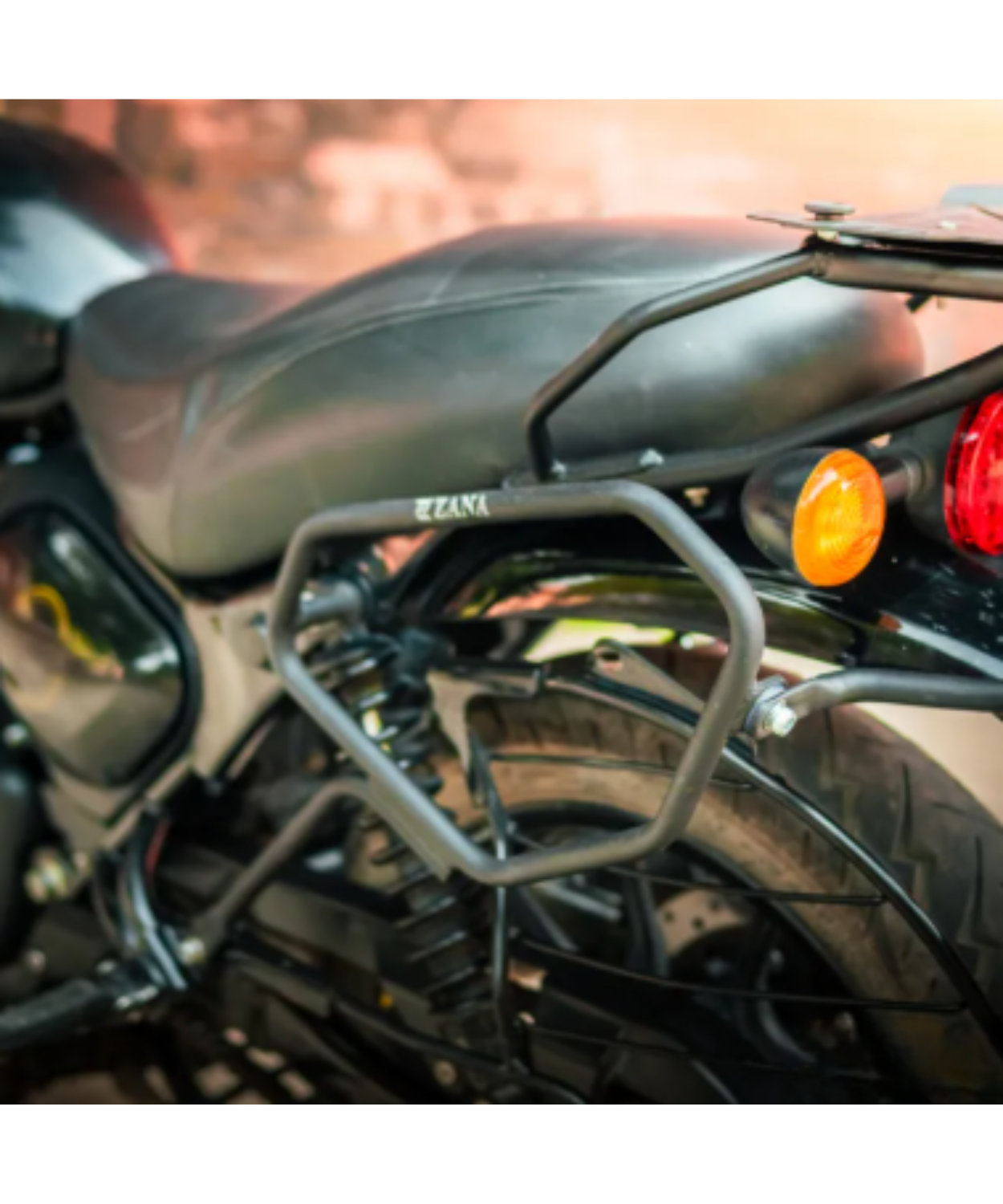 Zana Drake Saddle Stay for Royal Enfield Hunter 350 - Black - ZI-8569