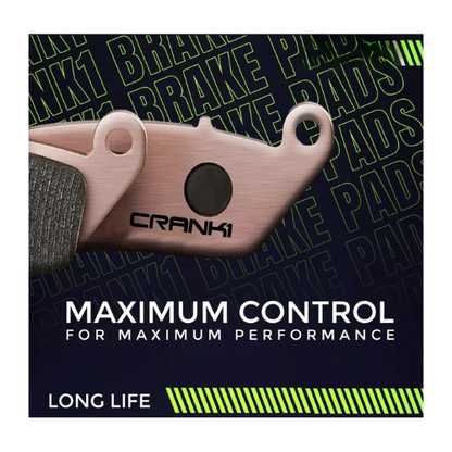 Crank1 Fully Sintered H2 Series Brake Pads for Tiger Explorer 1200 (2012-2015)