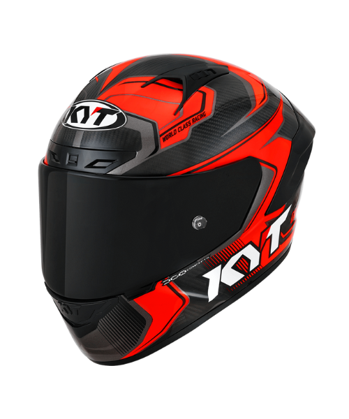 KYT NZ Race Carbon Competition Helmet - Gloss Red - KYT Helmets