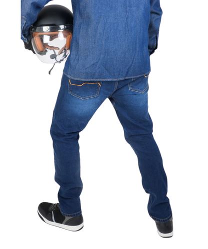 Rollin Denims Shadow 2.0 CORE-X Riding Jeans with Armour - Dark Blue