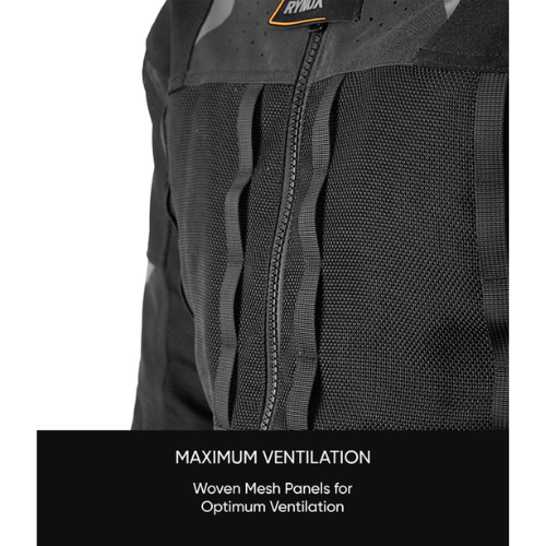 Rynox Outlander Pro CE Certified Class AA Motorcycle Riding Jacket - Black