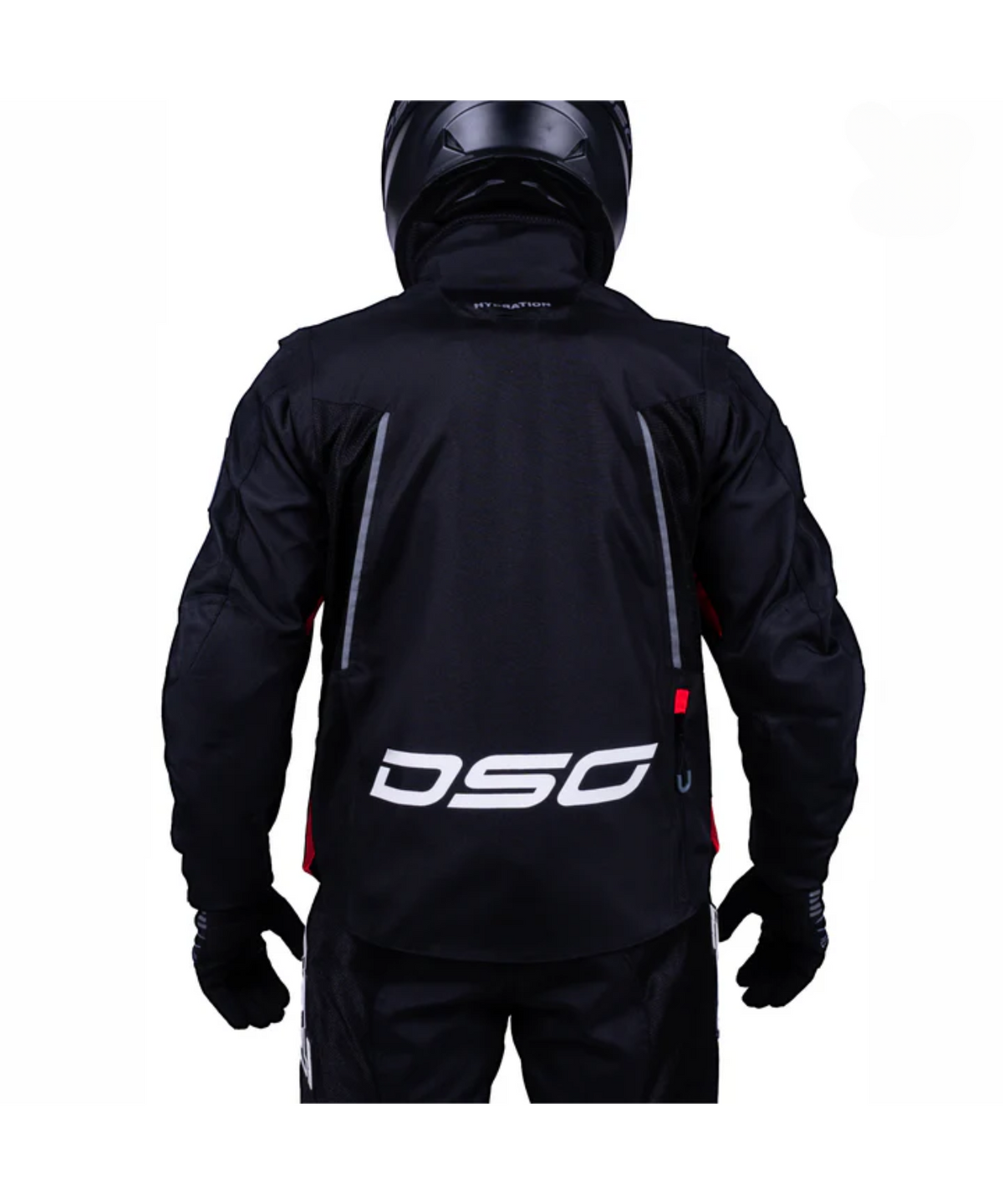 DSG Adv Riding Jacket - Black Red - DSG