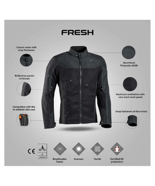 Ixon Fresh Riding Jacket - Black