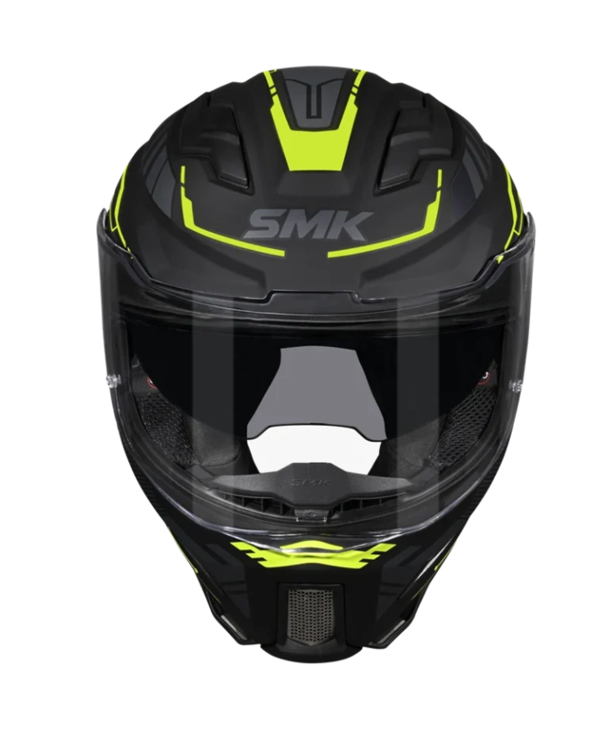 SMK Agnar Tektron GRPS MA264 Full Face Helmet - Matt Black Yellow