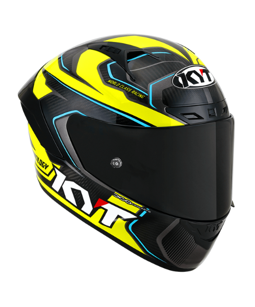 KYT NZ Race Carbon Competition Helmet - Gloss Yellow - KYT Helmets