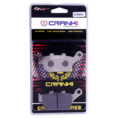 Crank1 Carbon Brake Pads for Suzuki GW250 Inazuma (2014 Onwards)