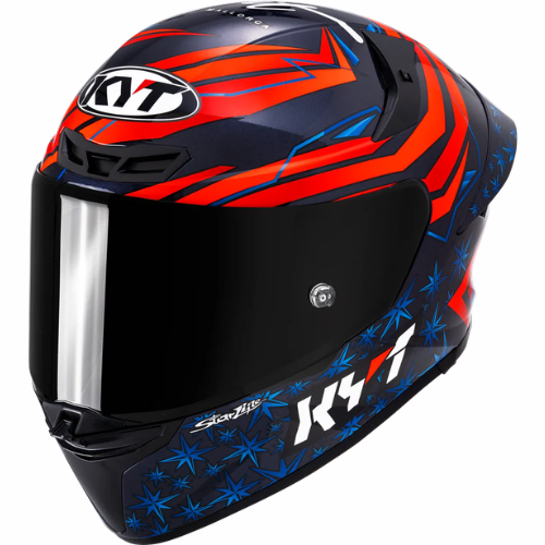 KYT TT-Revo Fernandez 2022 Replica Helmet - Gloss Blue Red