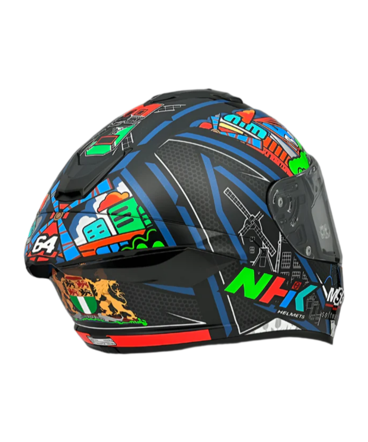 NHK K5R BO Bendsneyder #6 Helmet - Gloss Black - NHK