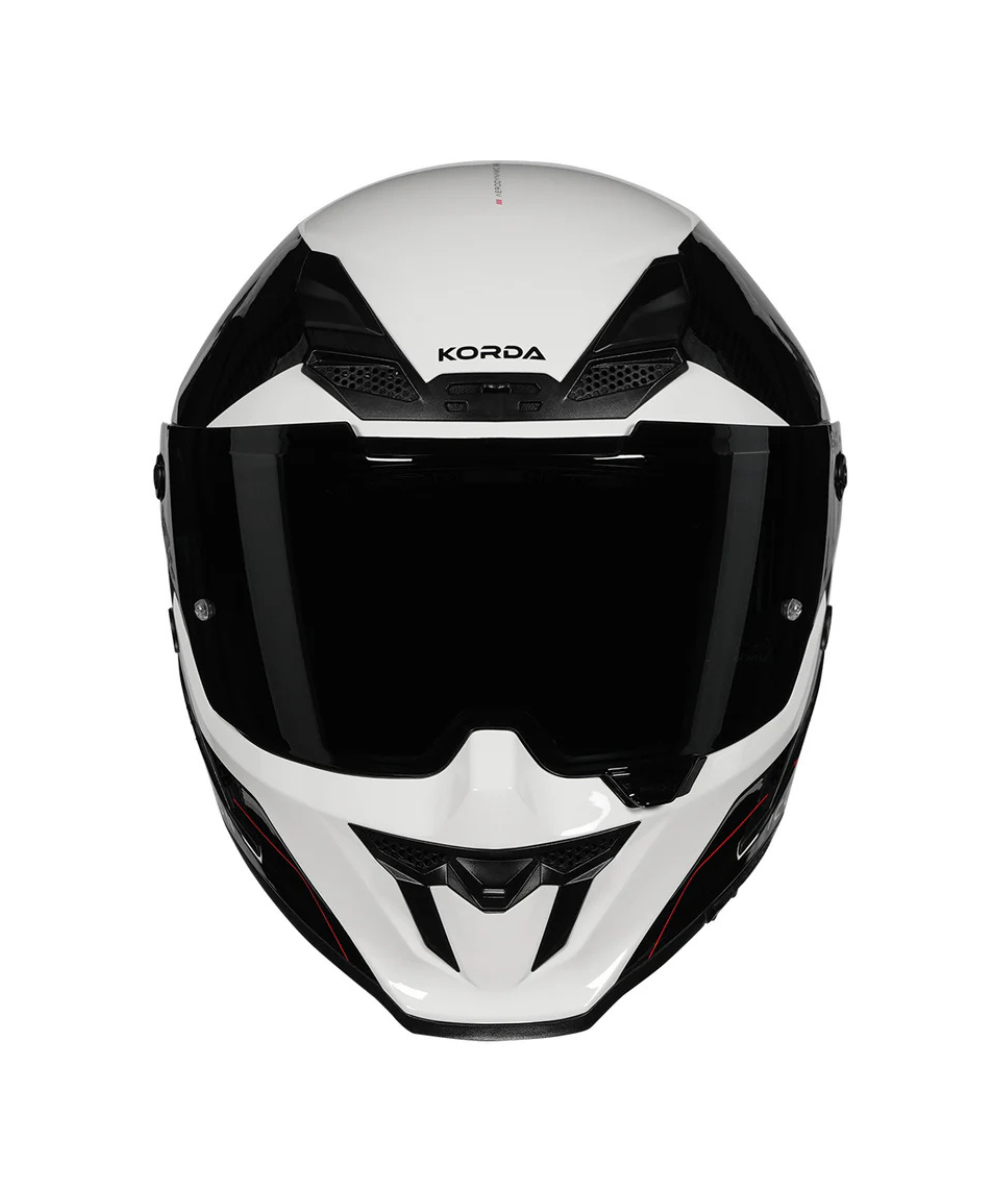 Korda Icon NYX Helmet - Gloss Black White