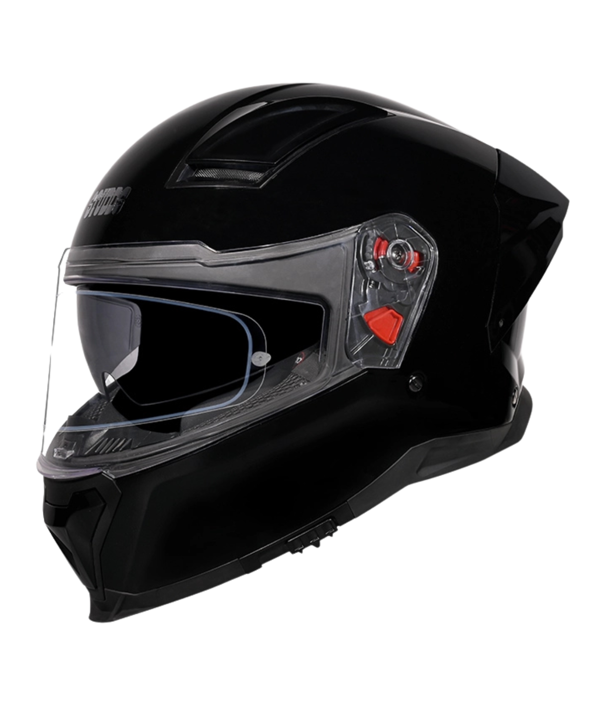 Studds Helios Solid Helmet - Gloss Black - Studds