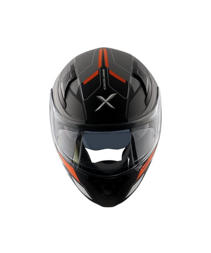 Axor Apex Turbine Helmet - Black Orange Grey