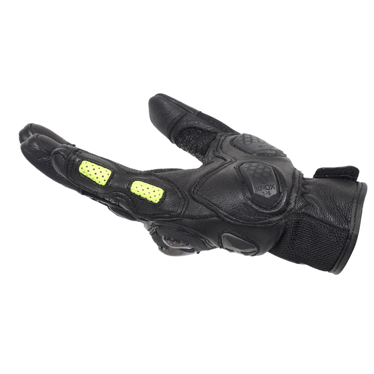 Solace Rival Carbon CE Motorcycle Riding Gloves - Neon - Solace