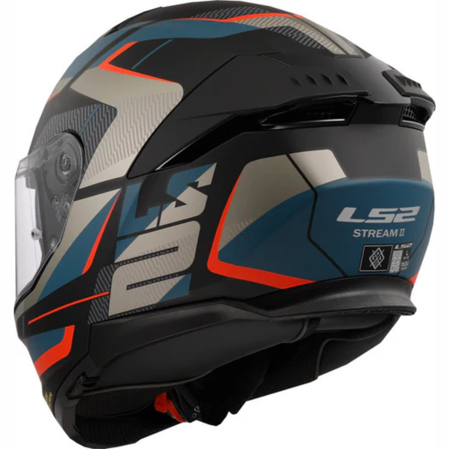 LS2 FF320 Stream II Road Helmet - Matt Black Blue