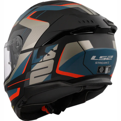 LS2 FF320 Stream II Road Helmet - Matt Black Blue