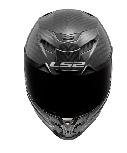 LS2 FF807 Dragon Solid Carbon Fiber Helmet (EE 22.06) - Gloss Black