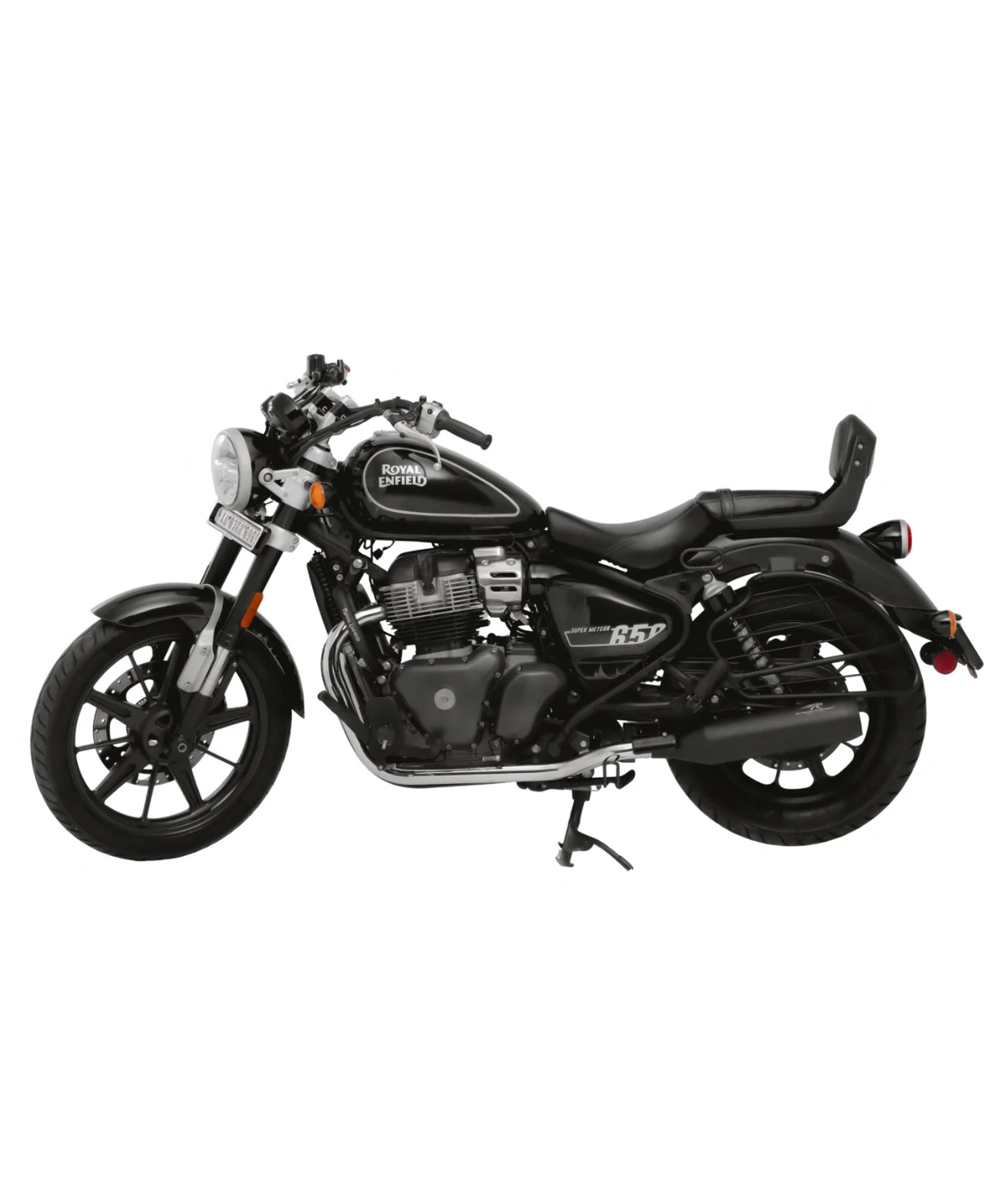 Red Rooster Performance Astral 2.0 Exhaust for Royal Enfield Super Meteor 650 - Matt Black