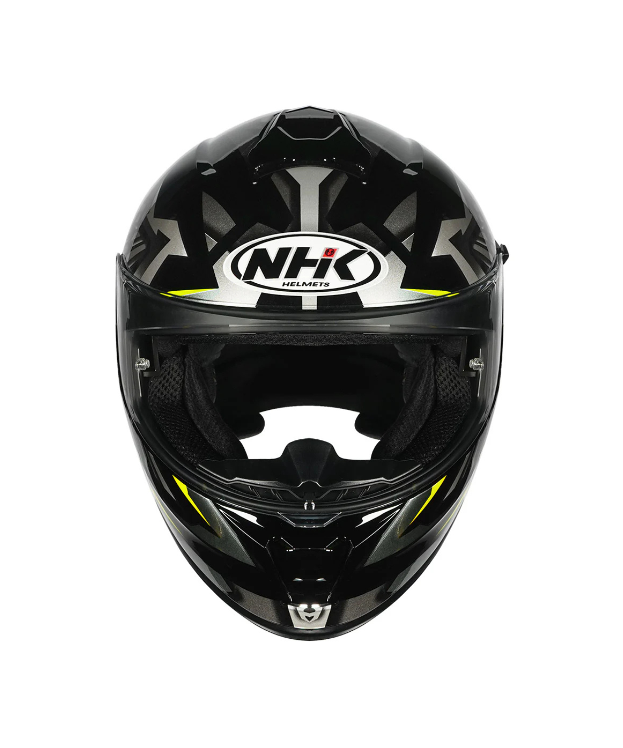NHK K5R Wingstar Helmet - Black Hiviz Yellow