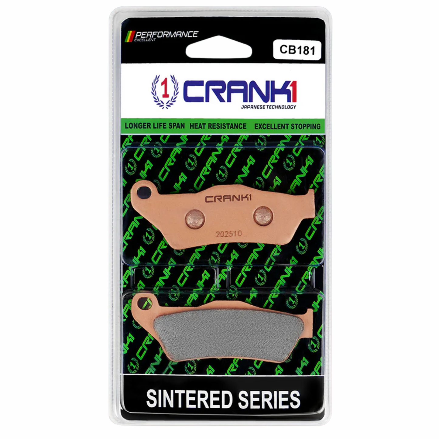 Crank1 Sintered Brake Pads for Harley Davidson X 440 (2023 Onwards)
