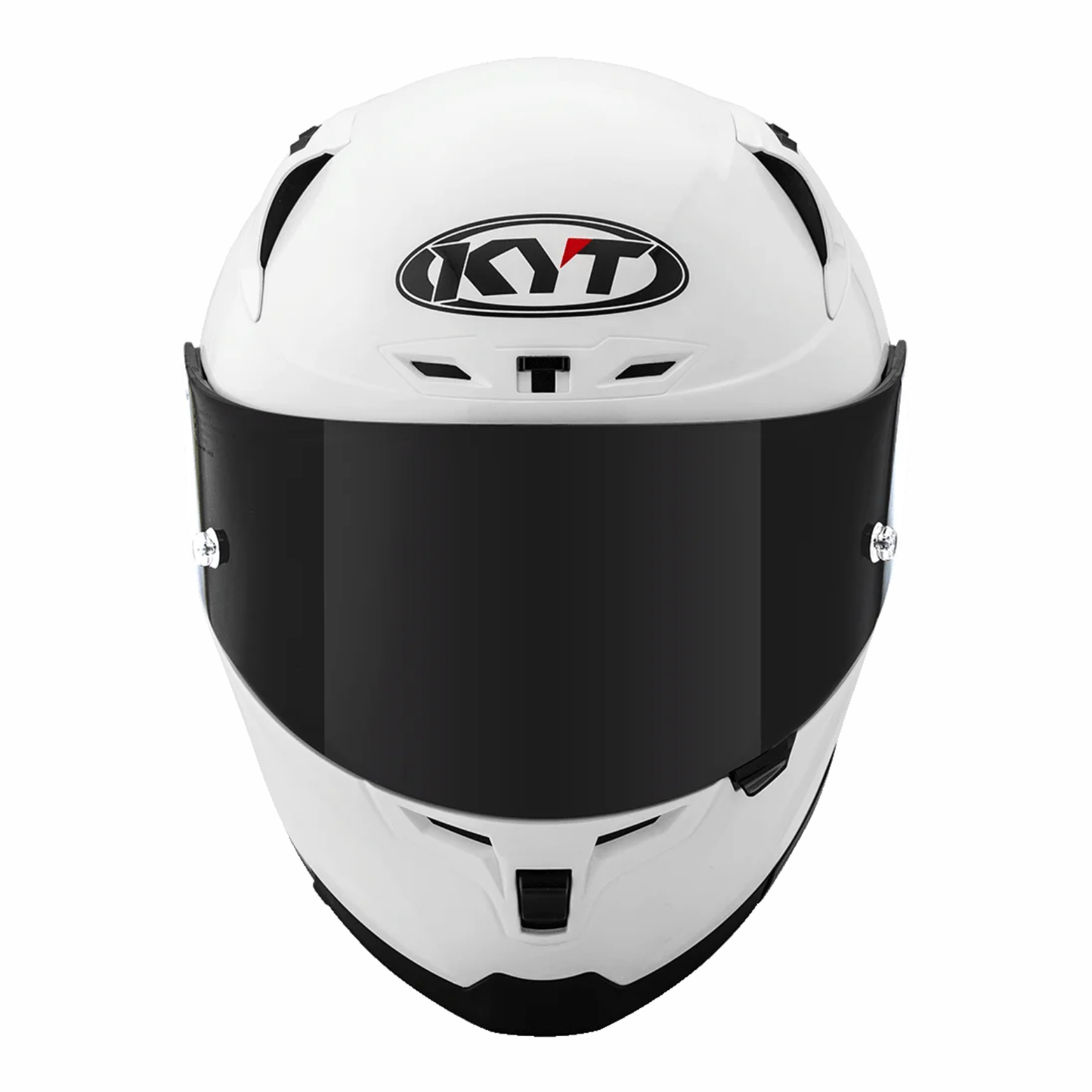 KYT Striker Plain Helmet - Gloss White