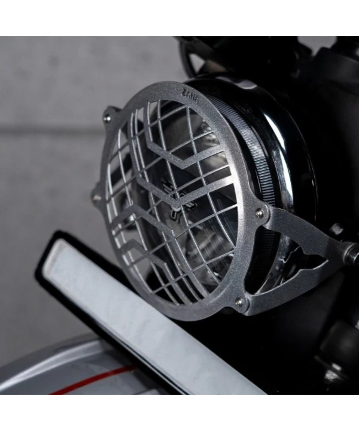 Zana Yezdi Adventure / Scrambler Headlight Grill MS - Silver - ZI-8176 - Zana