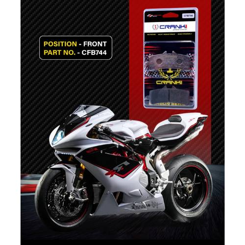 Crank1 Carbon Brake Pads for MV Augusta F4, F4 RR & F4 RC