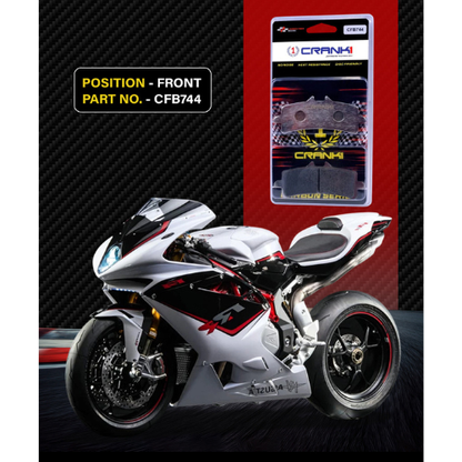 Crank1 Carbon Brake Pads for MV Augusta F4, F4 RR & F4 RC
