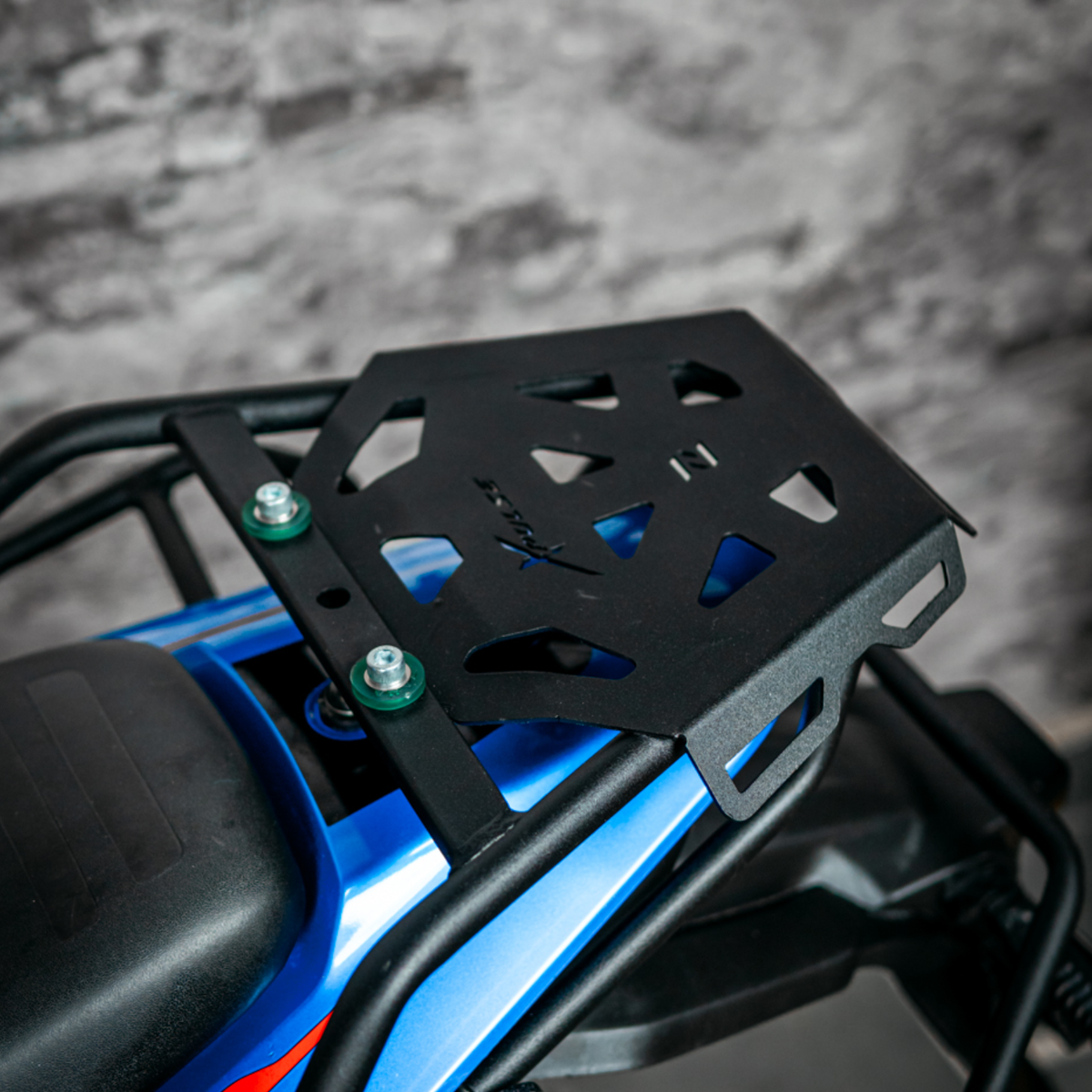 Zana Honda Xpulse 210 Top Rack with MS Plate - Black - ZI-8596 - Zana