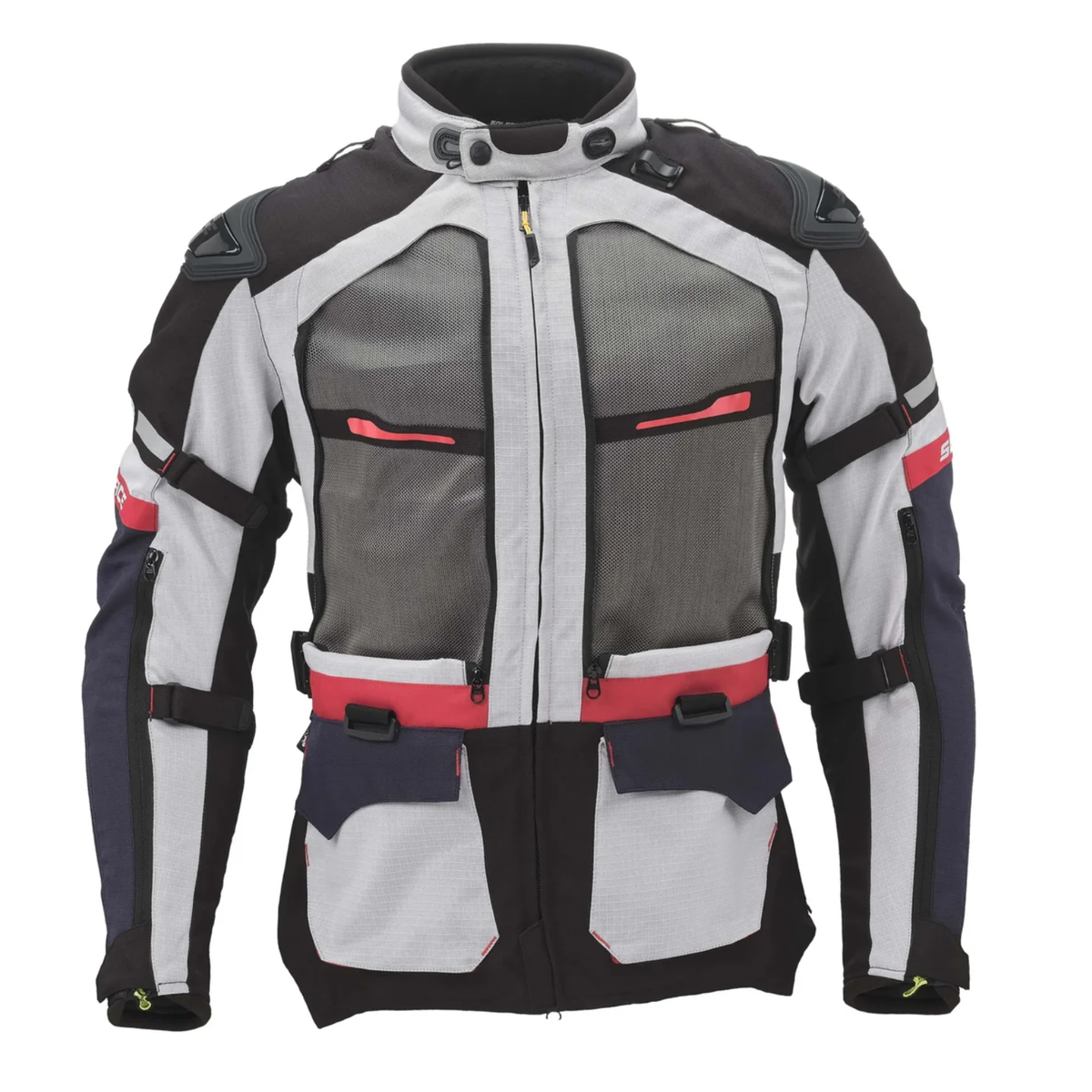 Solace Furious V4.0 Touring Jacket - Grey Black Red