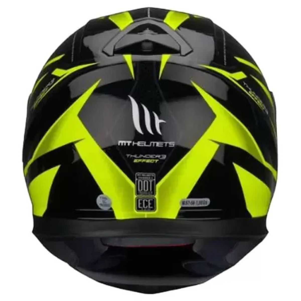 MT Thunder 3 SV Pro Effect Helmet - Gloss Black Fluorescent Yellow - MT Helmets