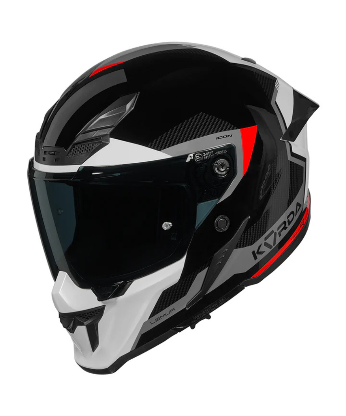 Korda Icon Lemur Helmet - Gloss Red