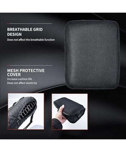 Moto Arch Breathable Honeycomb Seat Cushion for Pillion