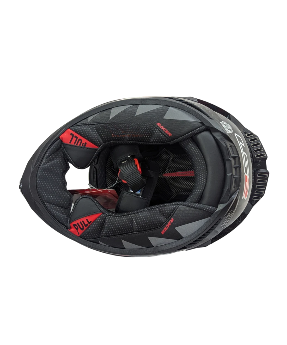 LS2 FF805 Thunder Carbon GP Pro FIM Cirtified Helmet - Gloss Black
