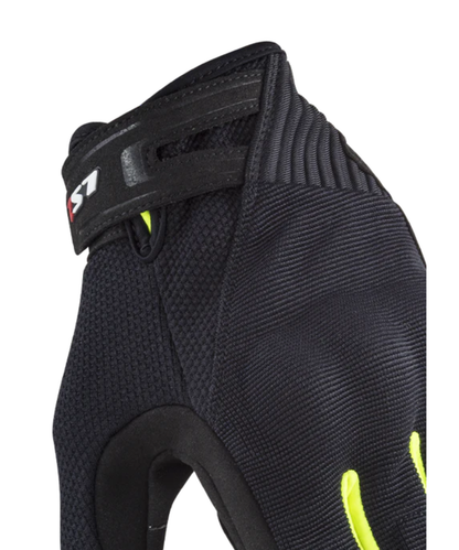 LS2 Dart 2 Riding Gloves - Black Hi-Viz Yellow